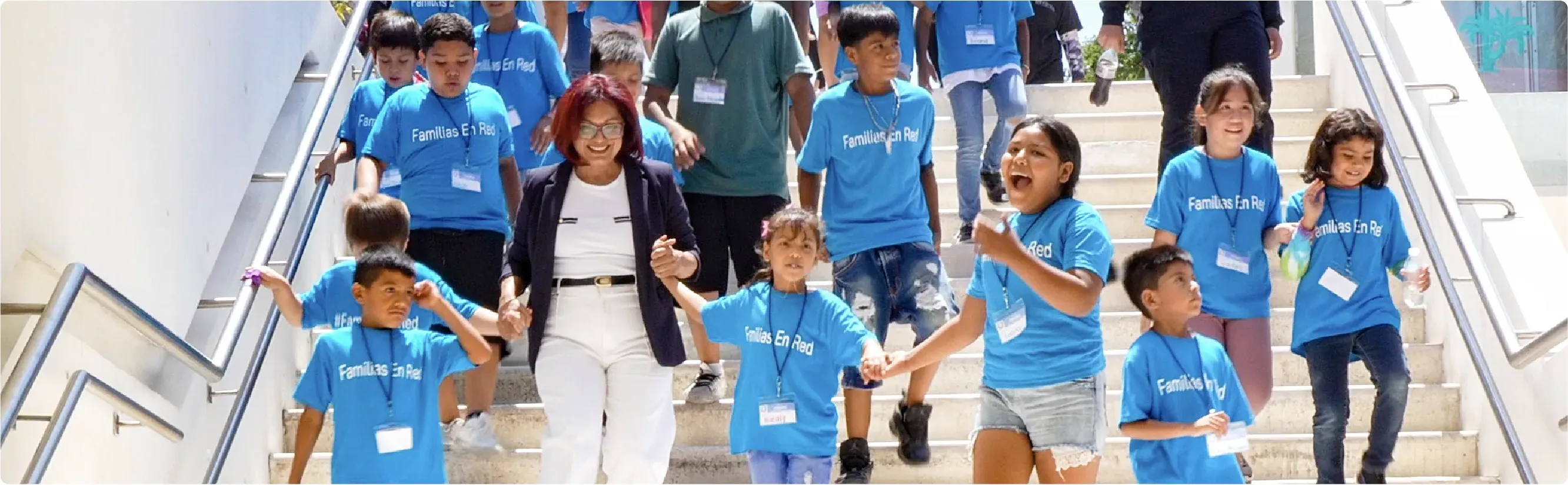 Niñas y niños del programa